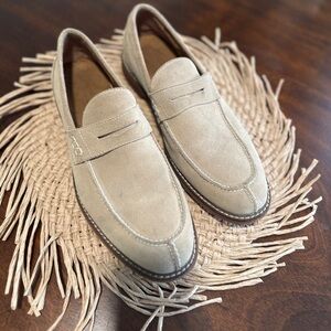 Florsheim Tan Suede Loafers Size 10.5